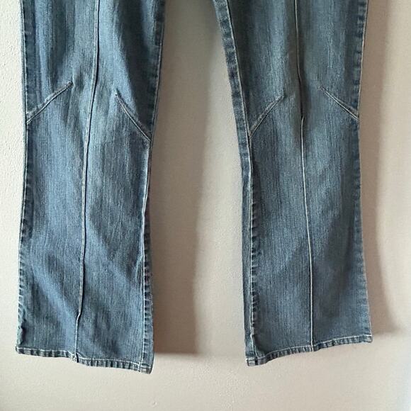 Y2K Bubblegum American Flavour Low Rise Flair Bottom Jeans Sz 3/4 - Picture 3 of 16
